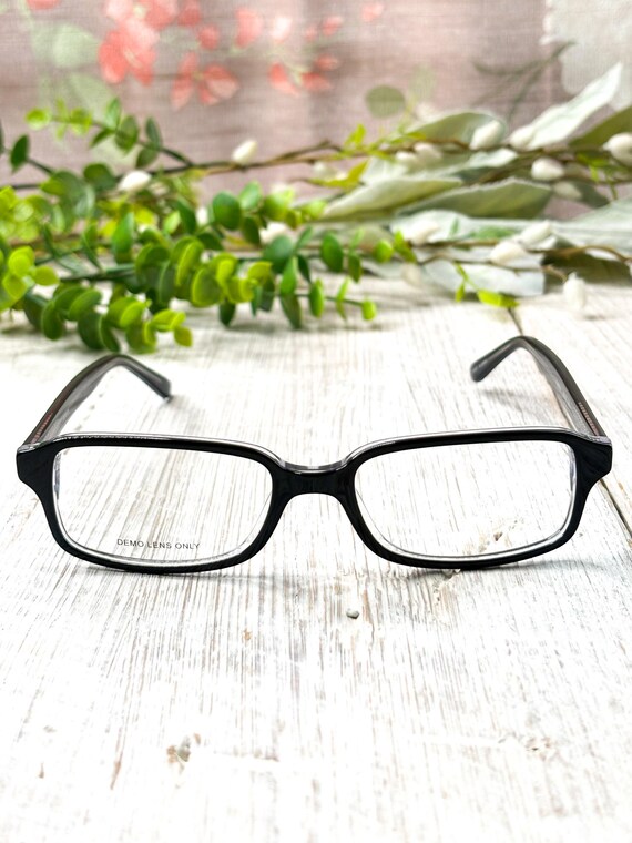Big Rectangular Black/Clear Eyeglasses: 52[]17-140 - image 3