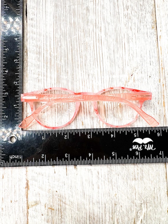 Orange Reading Glasses: Round Plastic Frames - image 5