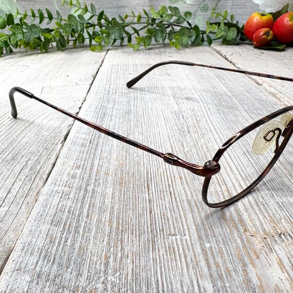 Vintage Tortoiseshell Eyeglass Frames: 90s Square… - image 2
