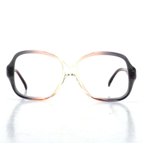 vintage eyeglasses for women pink and blue square… - image 3