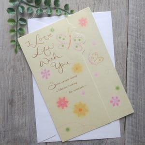 Karte für den Frühling und Frühling Karte für Verlobte/Heirat/Paar/Ehefrau/Ehemann/Verlobte/Freundin/Freundin/Schwester/Schwester