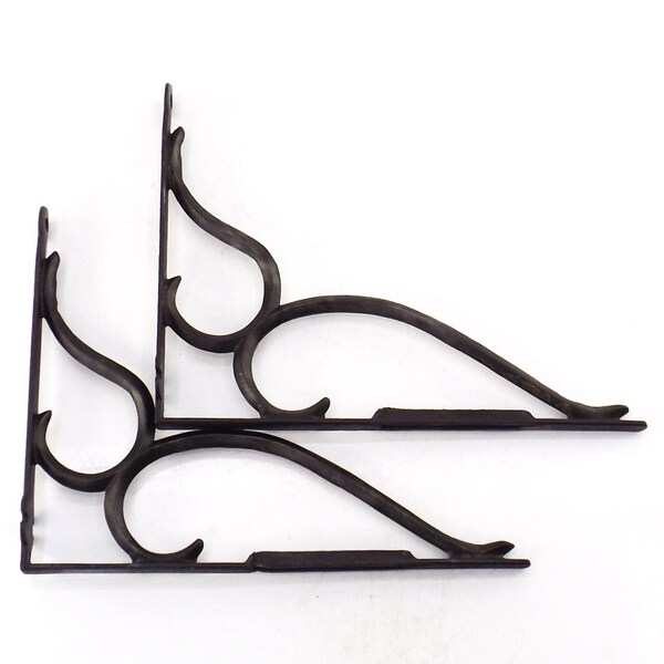 Wrought Iron Shelf Brackets Etsy