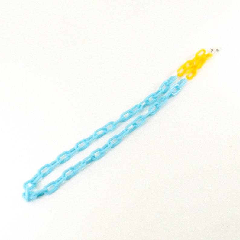 accessories for men women eyeglasses necklace for glasses eyeglass chain plastic blue and yellow