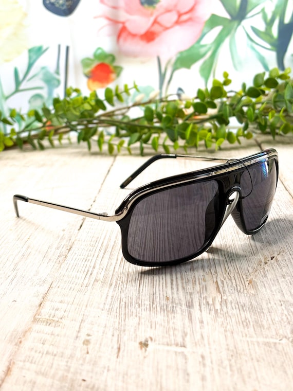 Retro Square Aviator Sunglasses Oversized Flat Top Rectangle Sun Glasses Amazon.com: MUNSADE Trendy Square Aviator Sunglasses for  main image 4