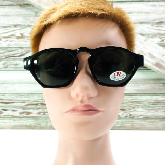 vintage sunglasses, black sunglasses NOS sunglass… - image 7