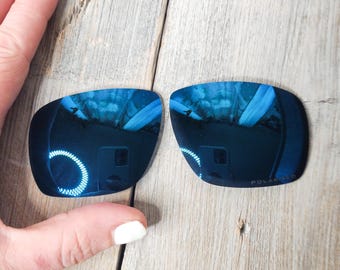 verzending 1 kobalt gepolariseerde Oakley vervangende glazen zonnebril blauwe spiegelglazen OEM-accessoires vierkant