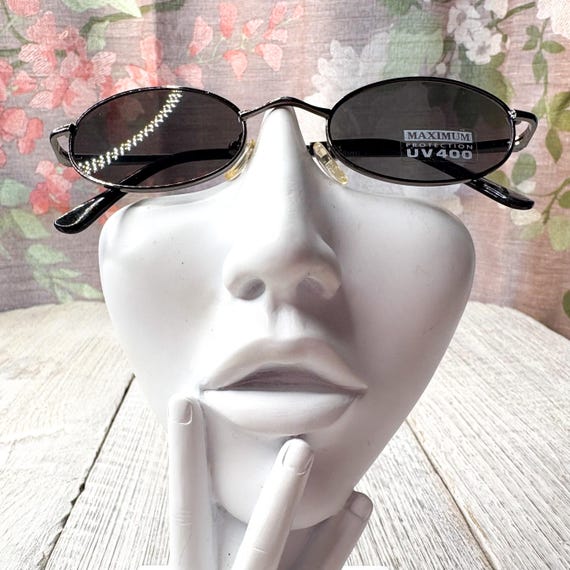 Vintage Metal Frame Sunglasses: Copper Unisex UV … - image 4
