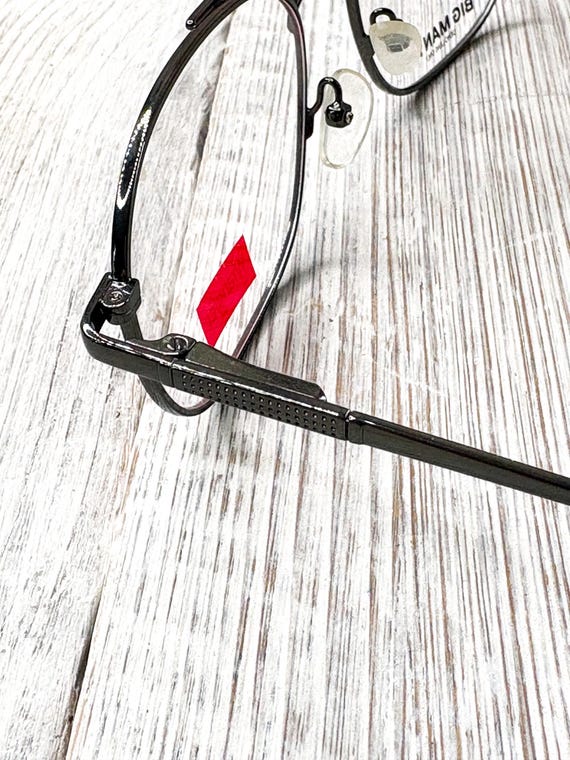 Oversized Square Aviator Eyeglass Frames: Gunmeta… - image 4