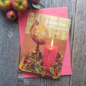 pace cartolina di natale cartolina religiosa giovanni 14:27 cristiano religione biglietto di auguri cancelleria buon anno candela globo di agrifoglio lui/lei/amico