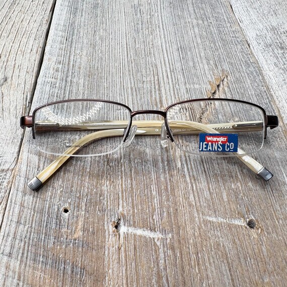 Vintage Wrangler Semi-Rimless Eyeglasses Frames: … - image 6