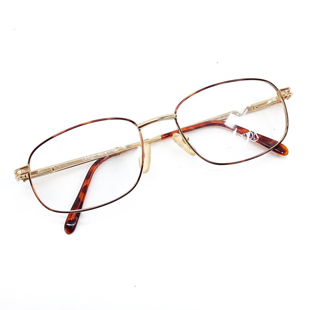 90s Glasses Vintage Eyeglasses, Made in Italy Rectangle Eyeglass Frames
