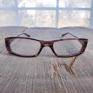 chunky eyeglasses gray marble acetate eyeglass frames deadstock glasses unisex/men/women 90s fashion accessories vintage accessory