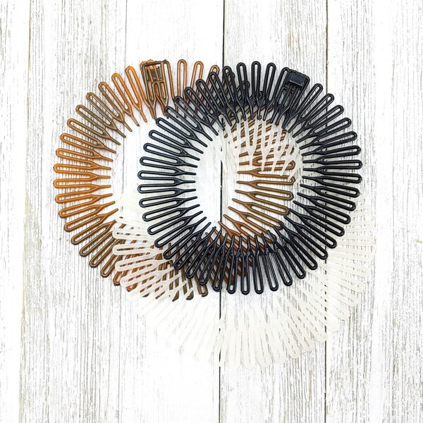 Circular Stretch Hair Comb Etsy