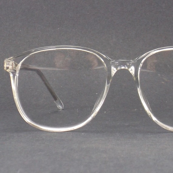 vintage kids clear round eyeglasses vintage 80s N… - image 1