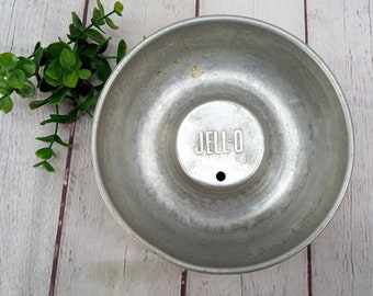 vintage aluminum JELLO mold bundt pan 6"