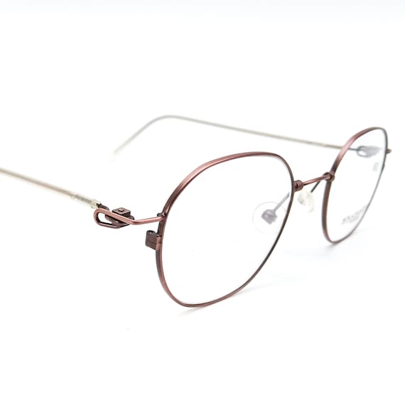 90s large round/octagon eyeglasses vintage eye gl… - image 1