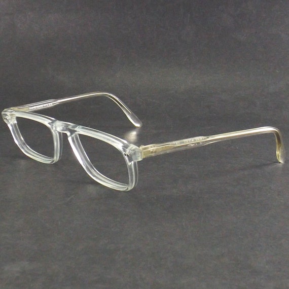 vintage crystal clear reading eye glasses plastic… - image 9