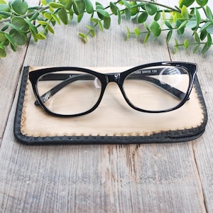 custodia per occhiali in similpelle beige accessori scorte morte accessorio vintage occhiali occhiali da sole occhiali da sole unisex/uomo/donna metà secolo
