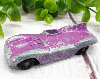 vintage tootsietoy jaguar car purple room decor retro aesthetic