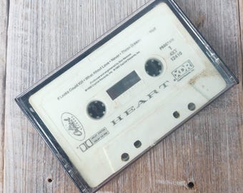 1985 cassette tape HEART what about love, Capitol Records music, 1980s rock band