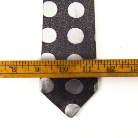 vintage necktie tie polka dot neckties mens 52" N… - image 3