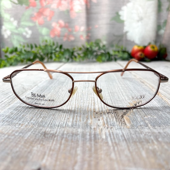 Silver Tortoiseshell Aviator Eyeglass Frames: Vin… - image 1