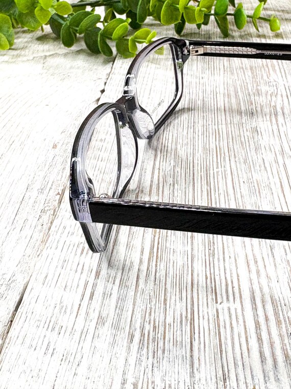 Big Rectangular Black/Clear Eyeglasses: 52[]17-140 - image 4