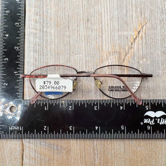 Kids Copper Tortoiseshell Eyeglasses: Vintage Met… - image 5