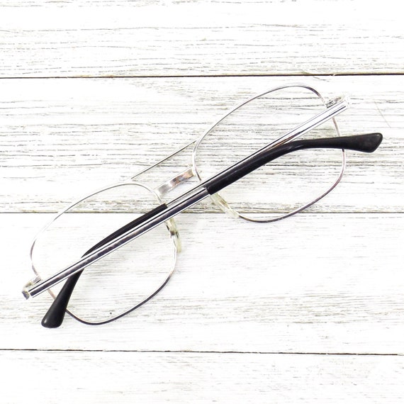 square aviator eyeglasses silver frames | mohawk - image 9