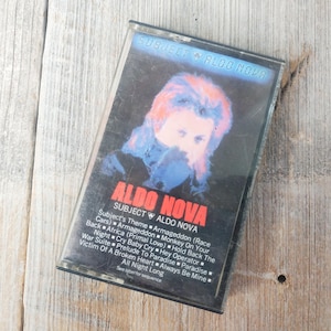 1983 cassette tape ALDO NOVA Subject, Portrait Records music, 1980s rock band