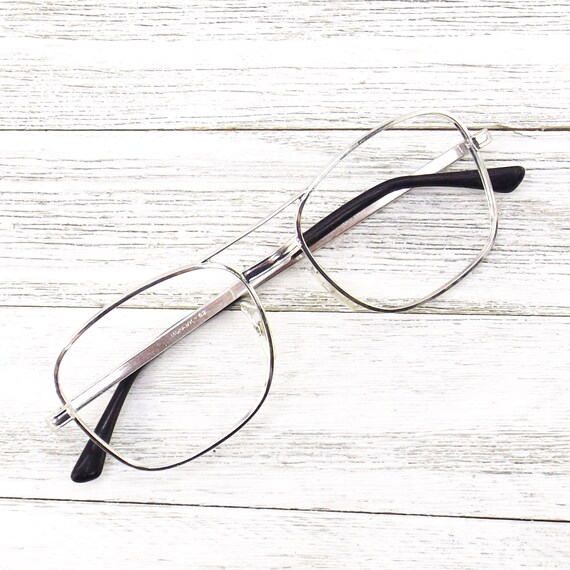 square aviator eyeglasses silver frames | mohawk - image 8