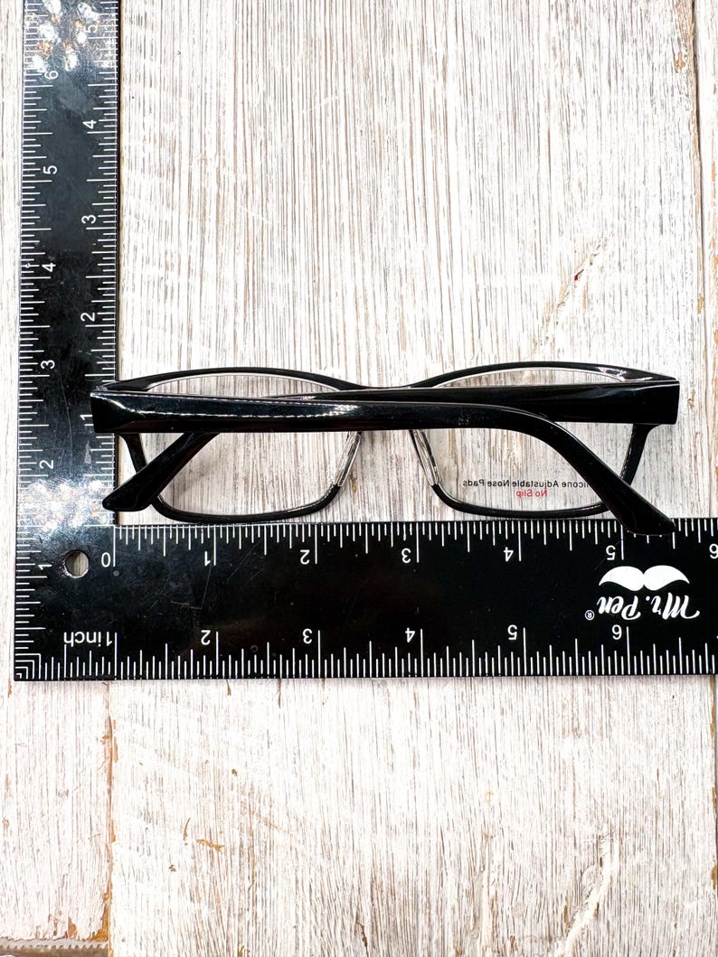 Black Rectangle Eyeglass Frames: Prescription Glasses 53[]16-140 - Etsy