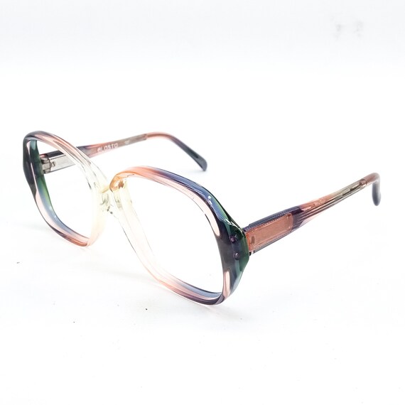 60s glasses vintage eyeglasses | square/round eye… - image 3