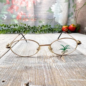 Vintage Gold Oval Eyeglasses - Etsy display picture 2