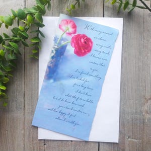 cartão de felicitações em branco com amor pensando em você romance homem/mulher/marido/esposa/namorado/namorada