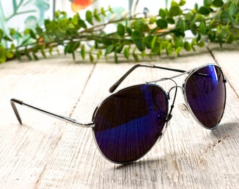 Vintage Revo Black Aviator Sunglasses circa 1986 polarized lenses Revo 3072 080 Black Mirror H20 Aviator Sunglasses main image 2