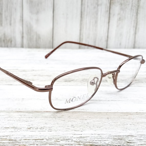 1990s glasses vintage eyeglasses | rectangle/oval… - image 1