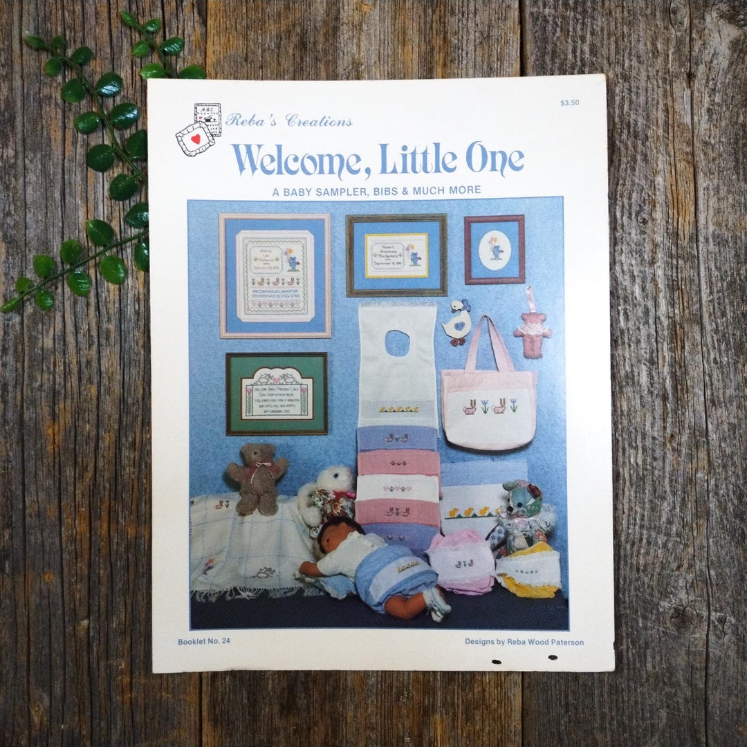 Baby Sampler Cross Stitch Patterns: Nursery Decor Embroidery (11x8.5in ...