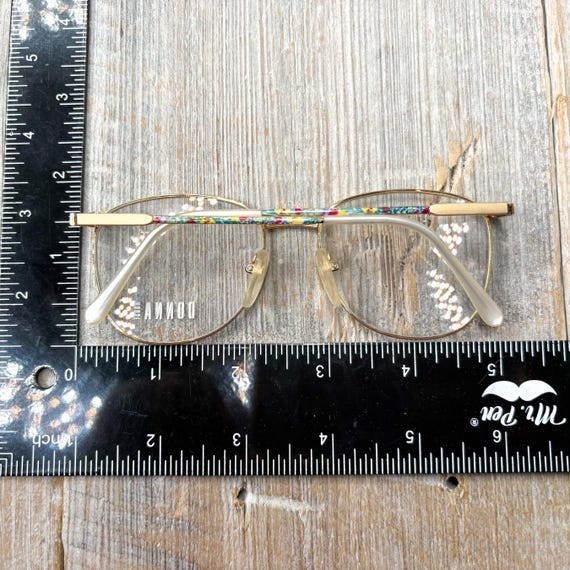 Oversized Round Eyeglass Frames: Pink Multi Matte… - image 5