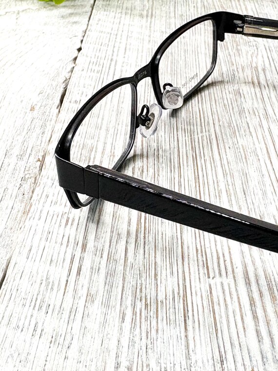 Small Black Rectangular Eyeglass Frames: 48[]16-1… - image 4