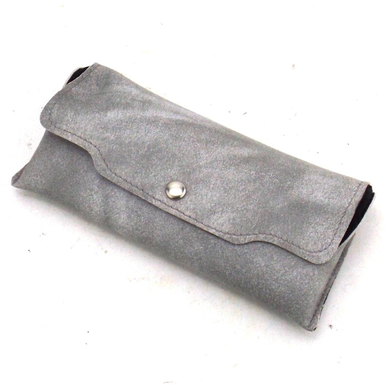vintage 50s 60s NOS hard eyeglass case gray marble eyeglasses case accessories
