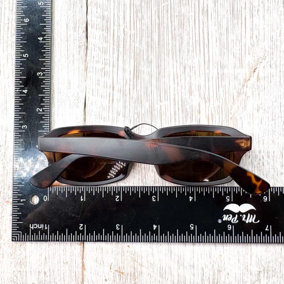 Rectangle Sunglasses: Dark Brown Tortoise-Shell - image 5