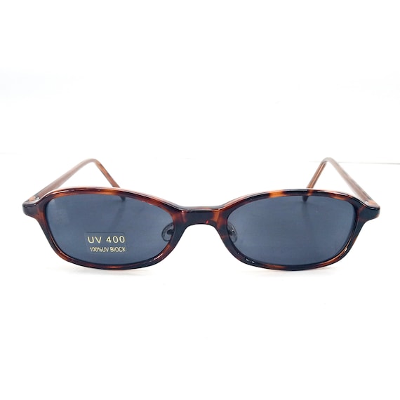 80s rectangle sunglasses vintage sunglasses torto… - image 1