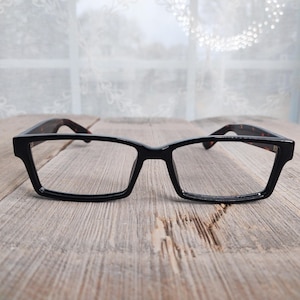dark brown tortoiseshell eyeglasses frames for glasses rectangle chunky eyeglasses 90s unisex/men/women accessories