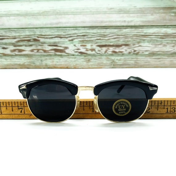 vintage sunglasses, clubmaster sunglasses NOS sun… - image 6