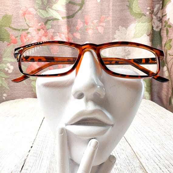 Tortoise-Shell Reading Glasses: Rectangular Plast… - image 4