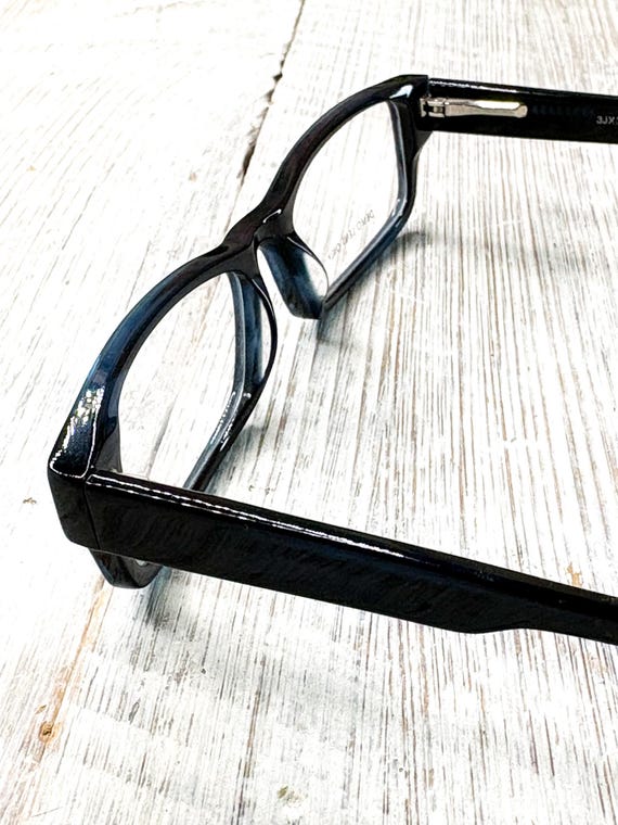 Dark Navy Blue Rectangular Eyeglass Frames 50[]16… - image 4