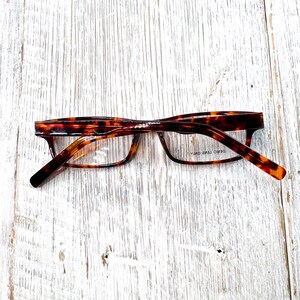 Monturas de gafas rectangulares de media carey: 48[]15-135 imagen 7