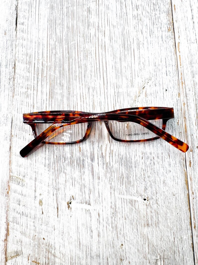 Monturas de gafas rectangulares de media carey: 48[]15-135 imagen 7