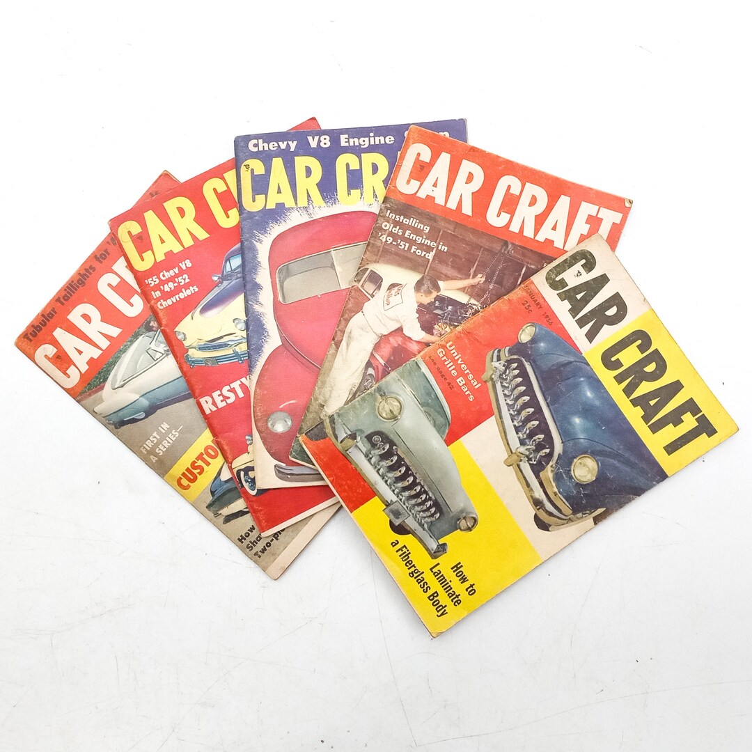 1950s Vintage Car Craft Magazine Collection Etsy